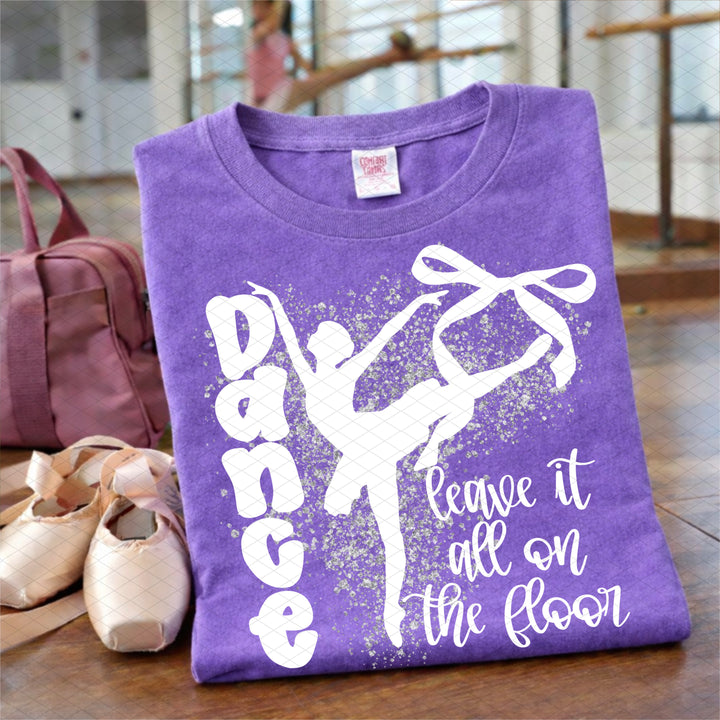 DANCE LEAVE IT ALL ON THE FLOOR WHITE SILVER