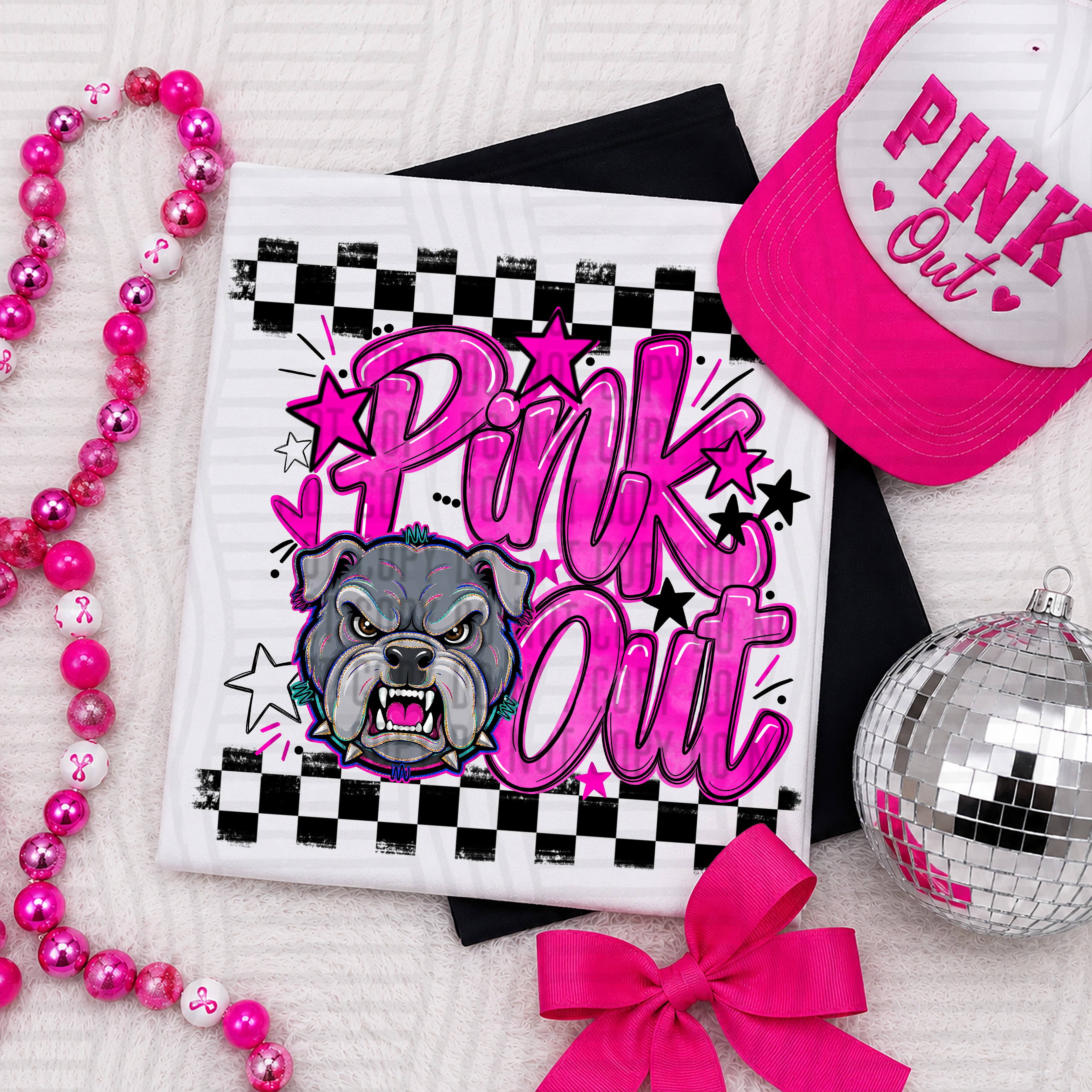 Pink Out Mascots CC Dawgs design