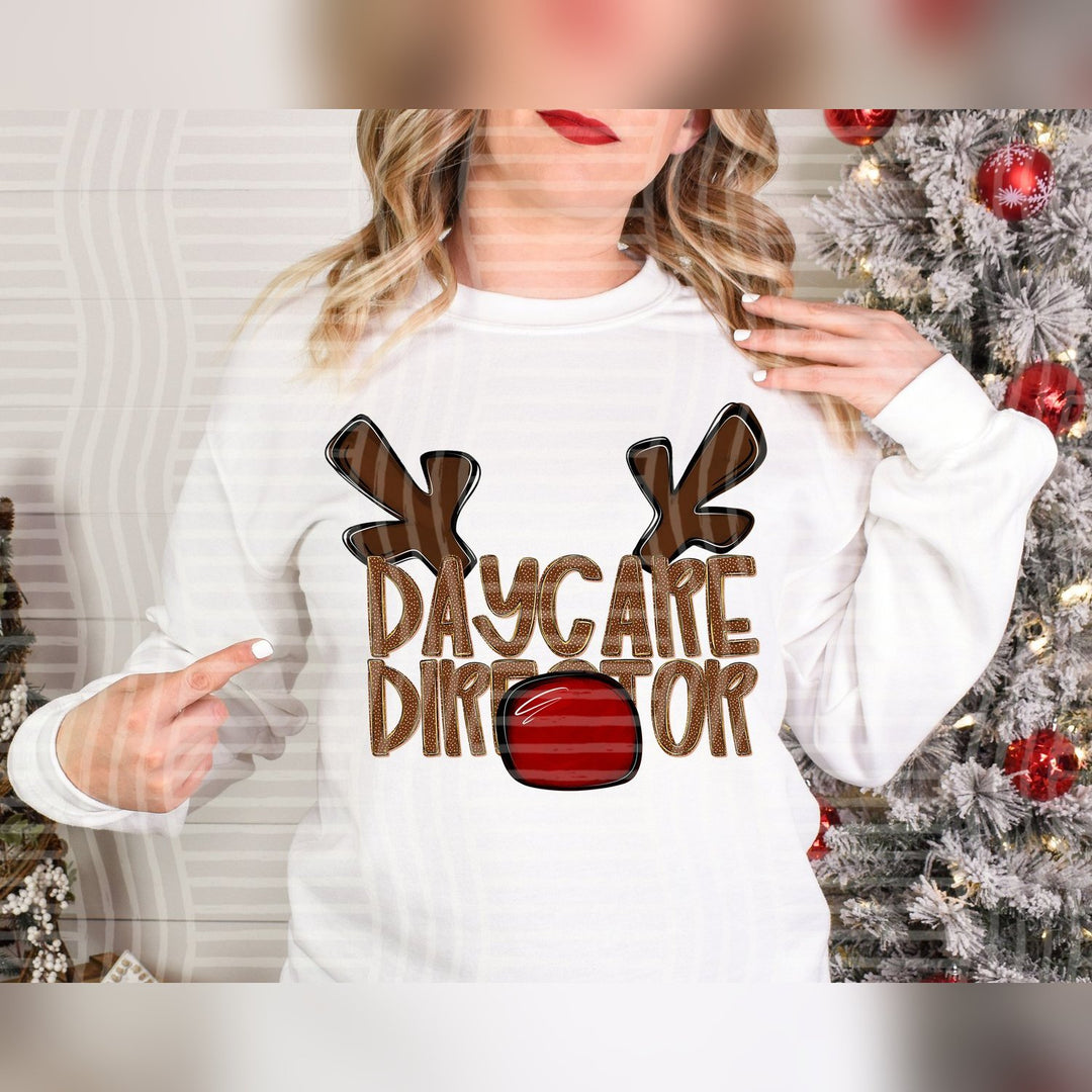 Daycare Director Deer Antler School Staff DTF transfer