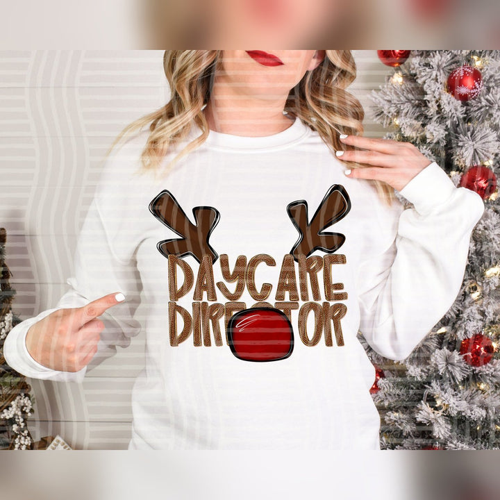 Daycare Director Deer Antler School Staff DTF transfer