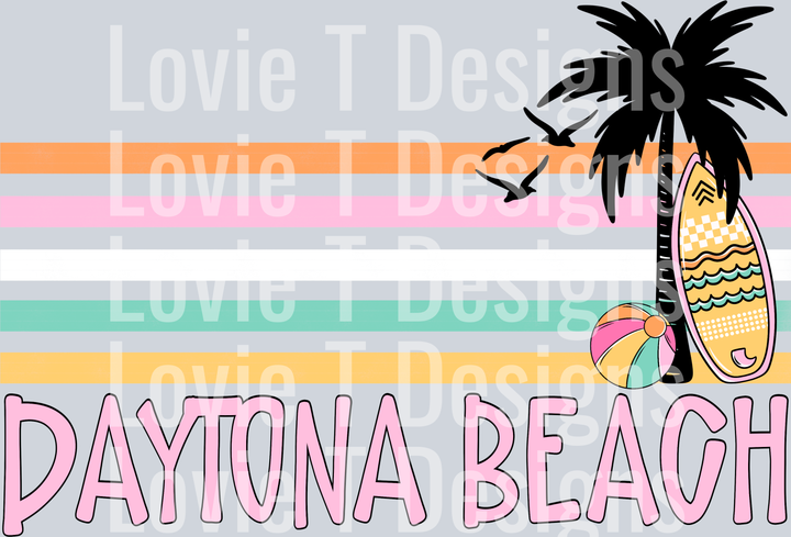 Daytona Beach Retro Stripe