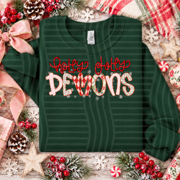 Holly Jolly Confetti Mascots Demons design