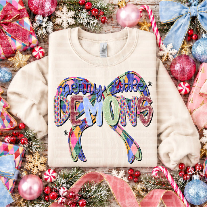 Demons Merry Little Mascots DTF transfer