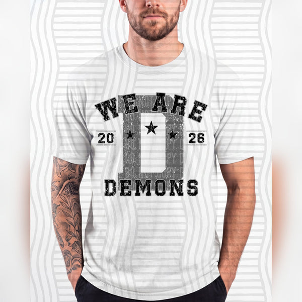 Varsity Initials Mascots Demons design