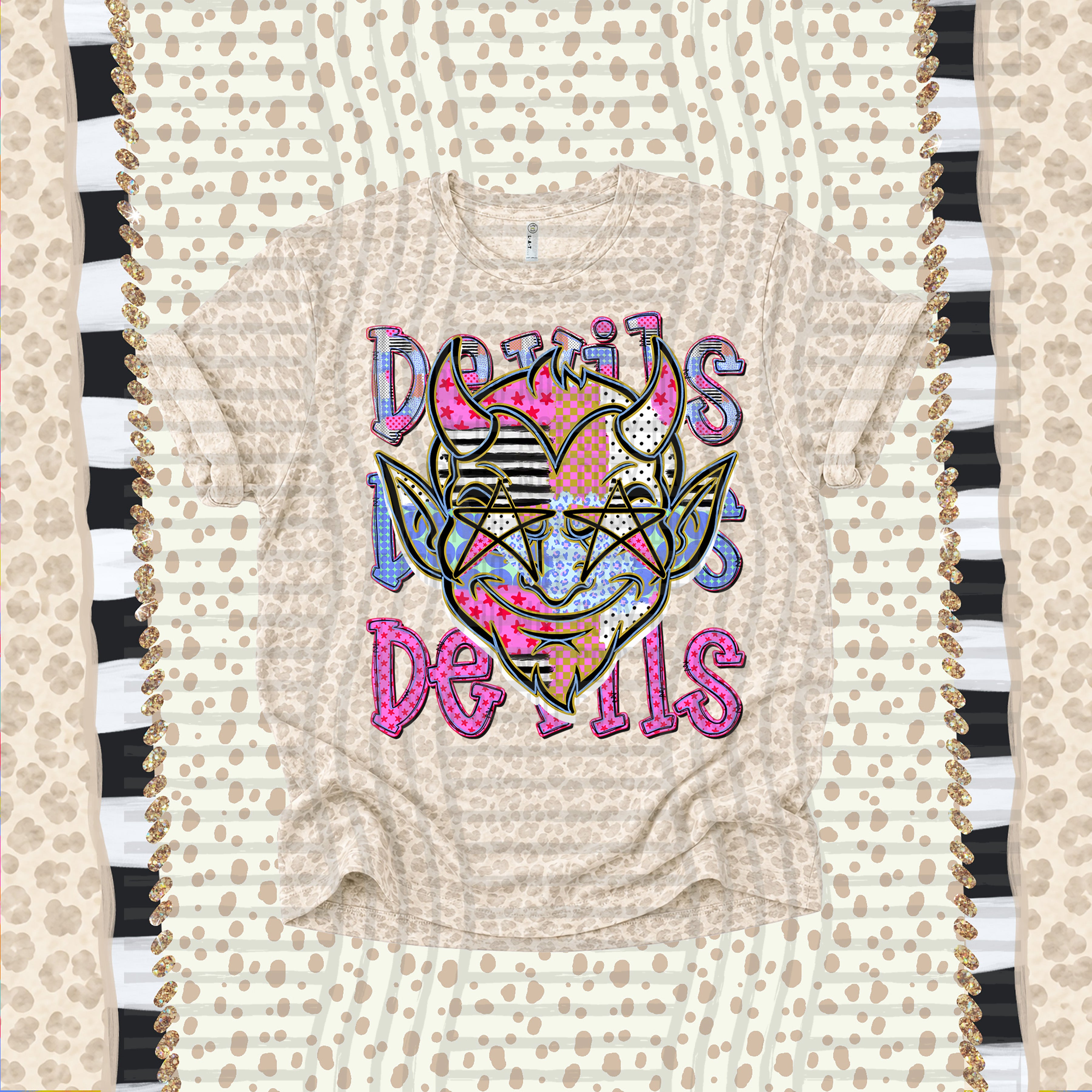 Dolly Doodle Mascots Devils design