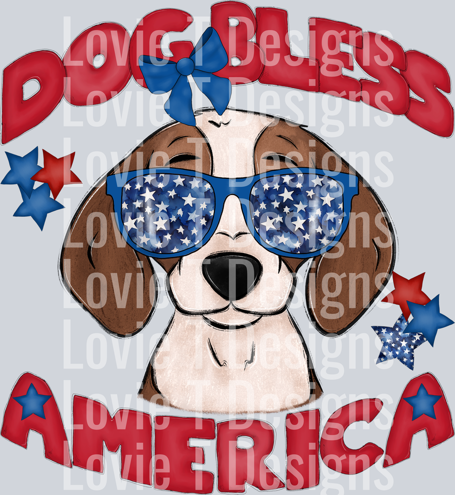 Dog Bless America Beagle