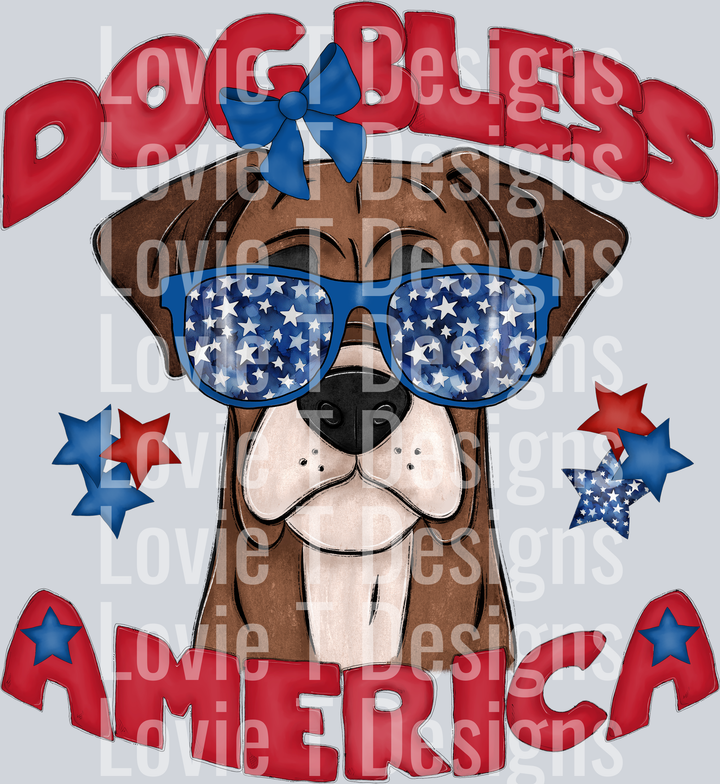 Dog Bless America Boxer