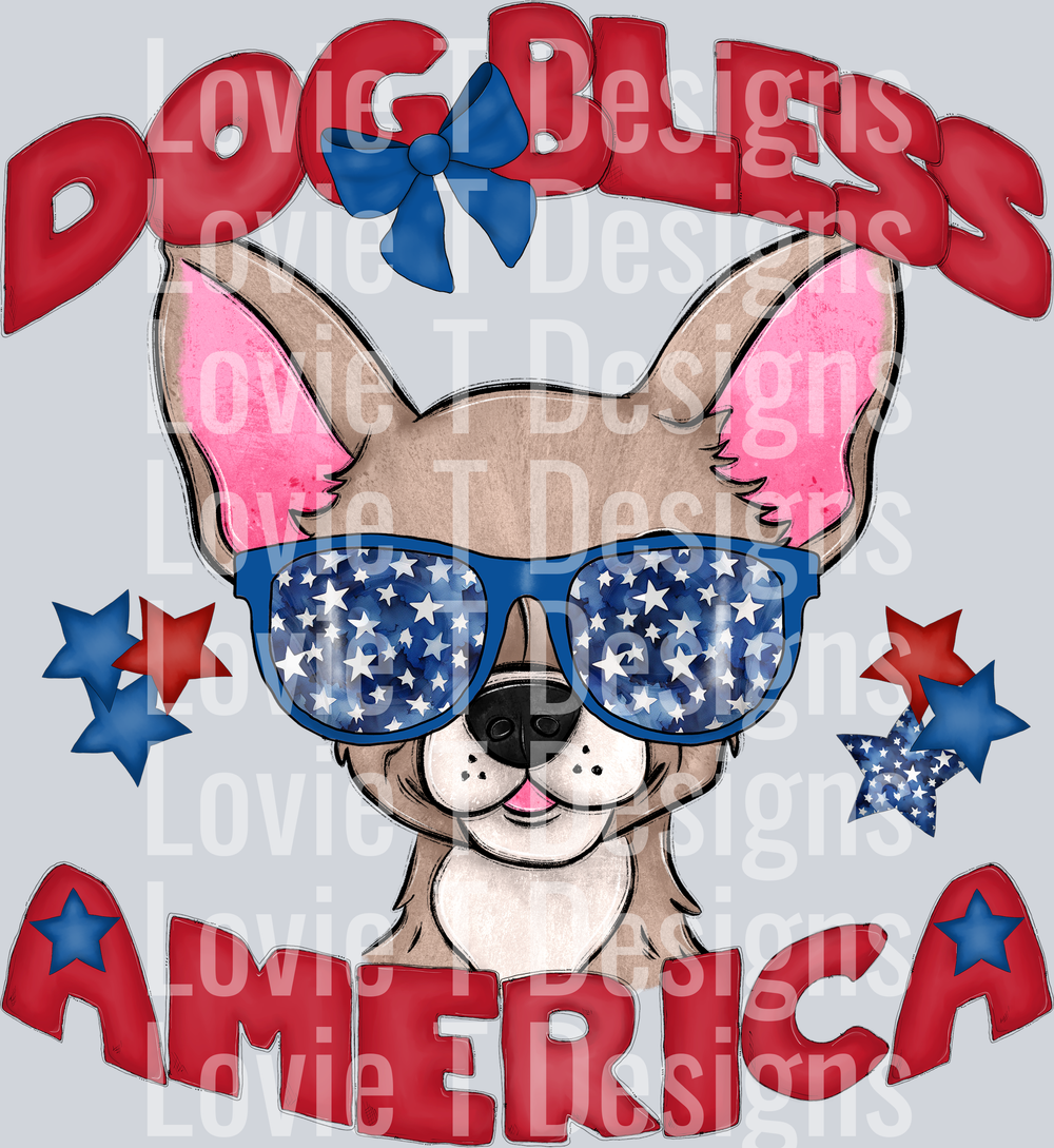 Dog Bless America Chihuahua