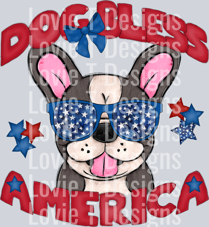 Dog Bless America Frenchie