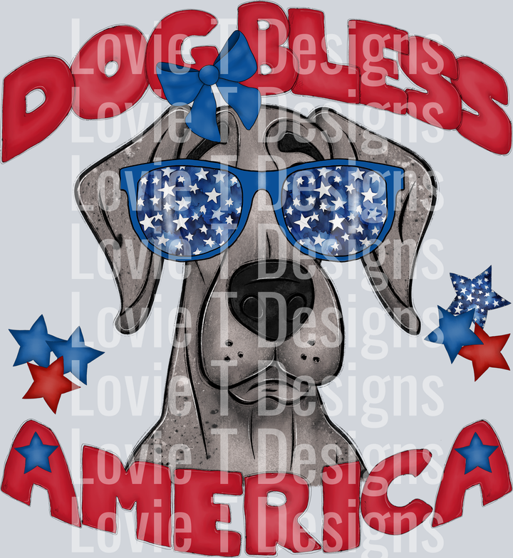 Dog Bless America Great Dane