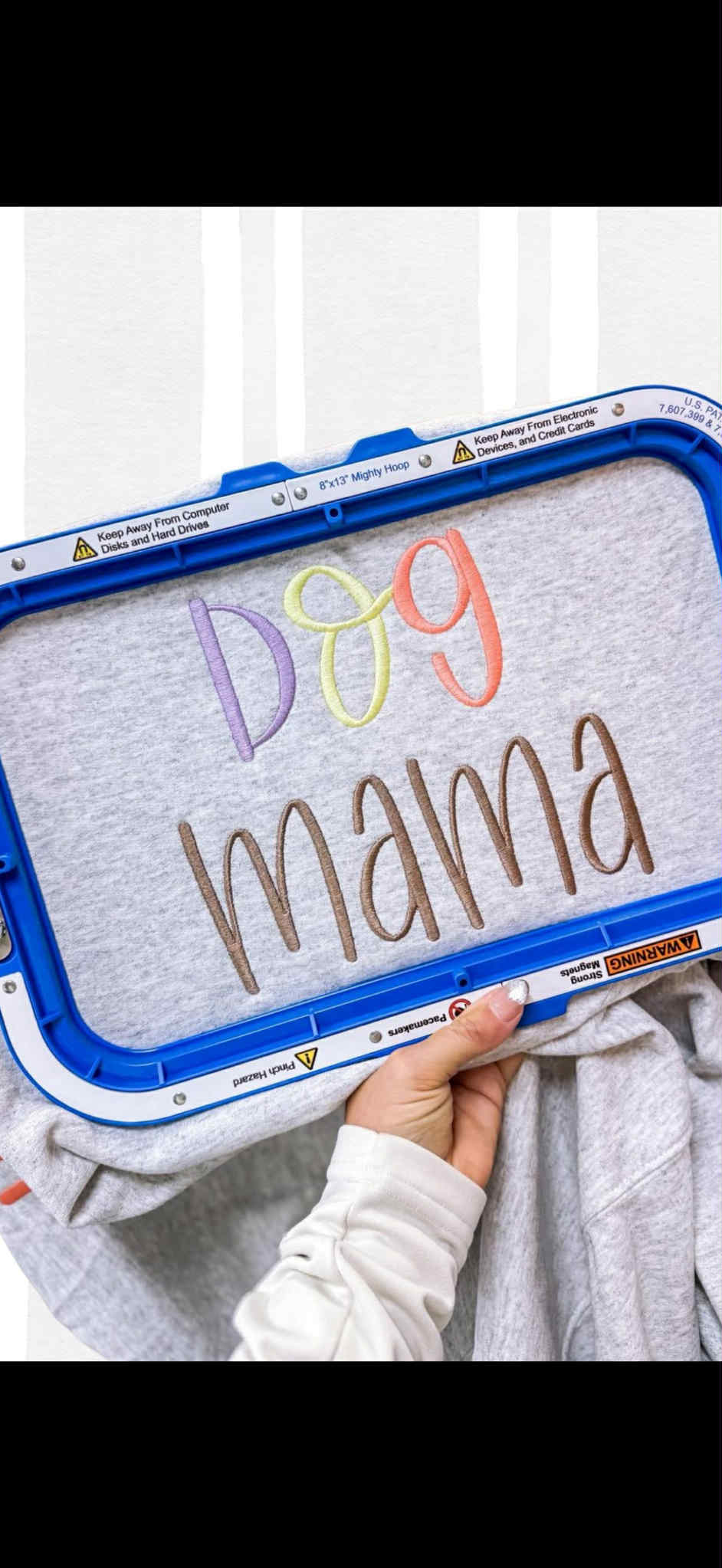 Dog Mama Embroidery Crewneck