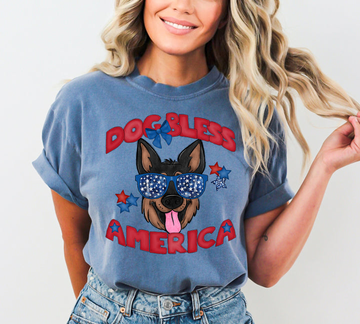 DOG BLESS AMERICA GERMAN SHEPHERD