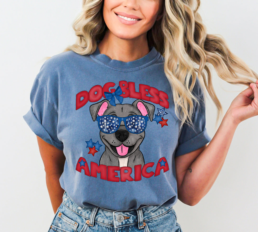 DOG BLESS AMERICA PIT BULL