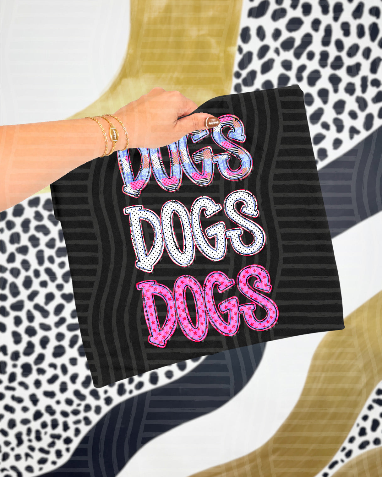 Dolly Tri Stacked Mascots Dogs design
