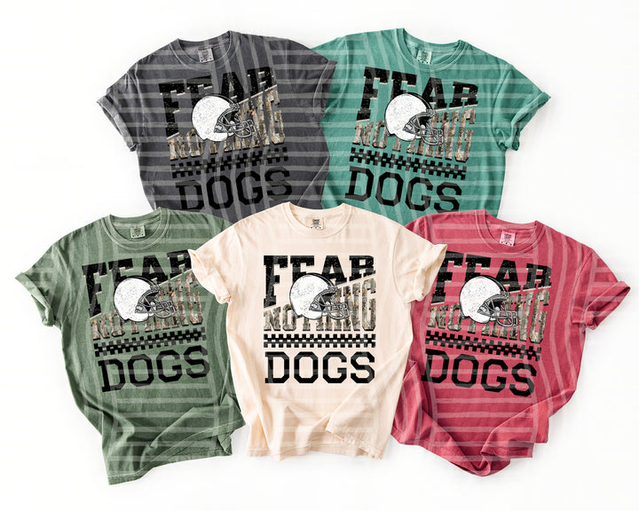 Dogs Fear Nothing mascot DTF transfer