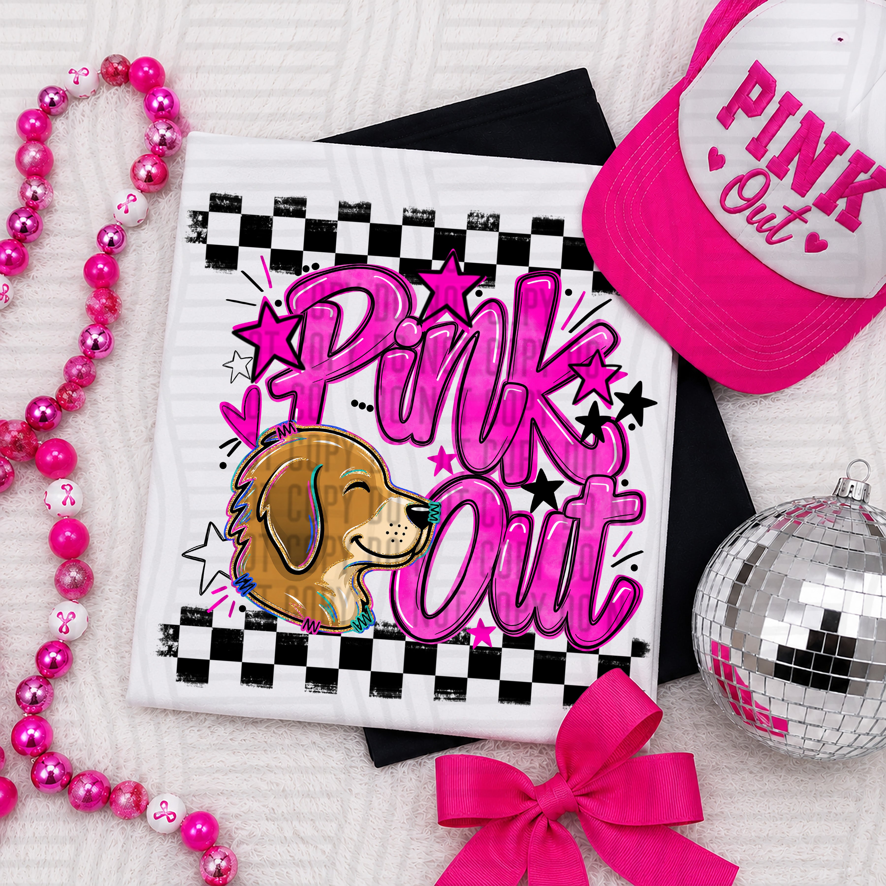 Pink Out Mascots CC Dogs design