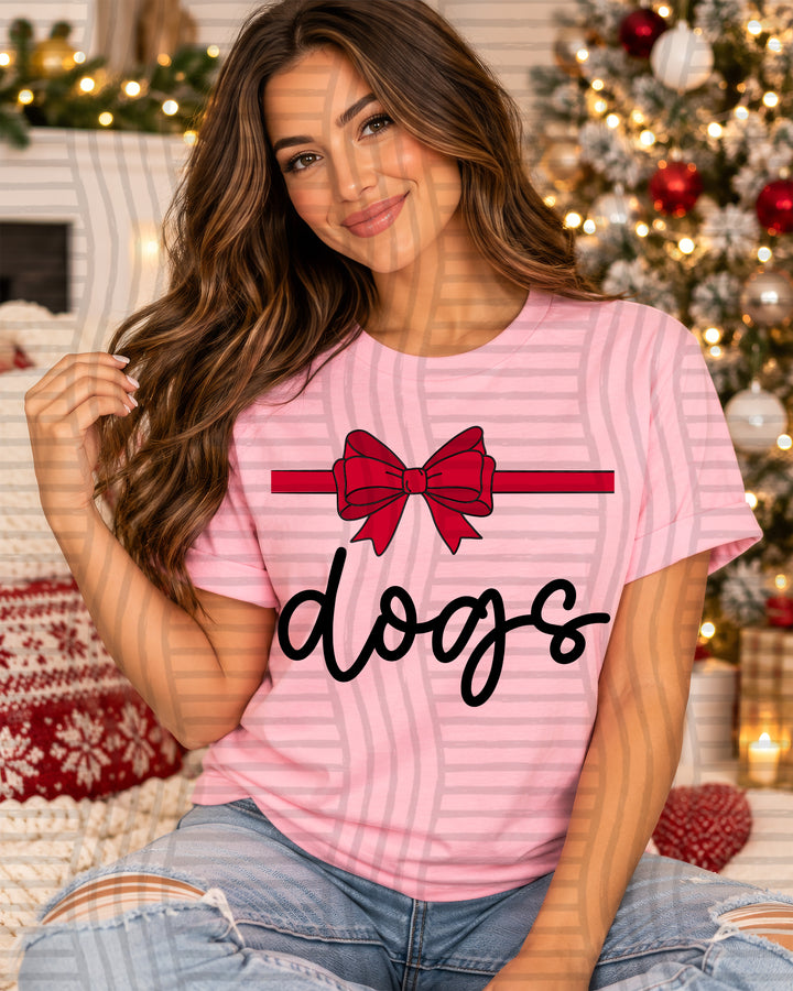 Dogs Simple Bow Mascots DTF transfer