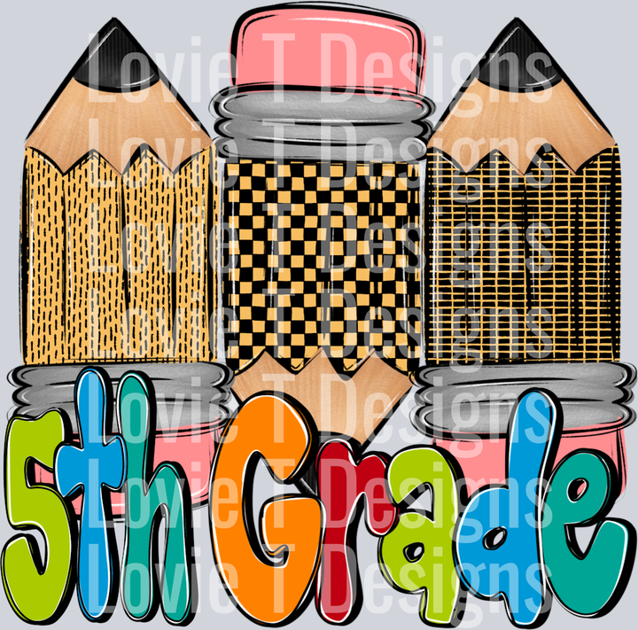 Doodle Pencil Boy 5thGrade