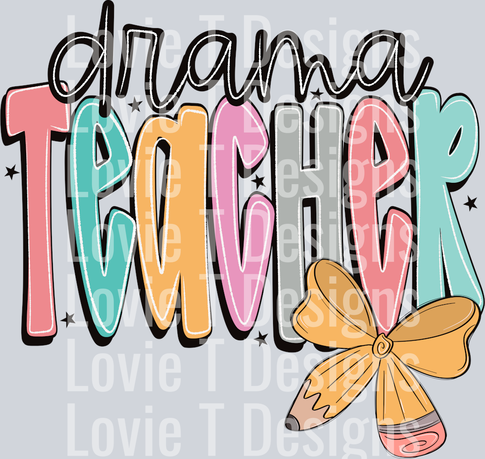 Drama Teacher  Doodle Bow