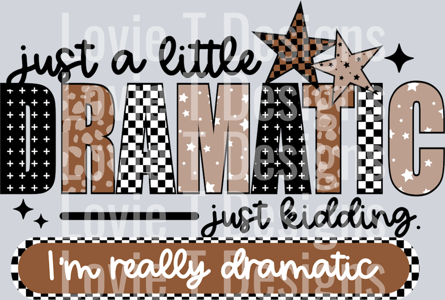 Dramatic black words