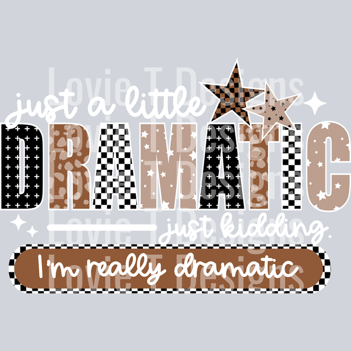 Dramatic White Words – DTF Transfer – product image