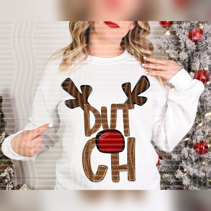 Dutch Deer Antler Mascots DTF transfer