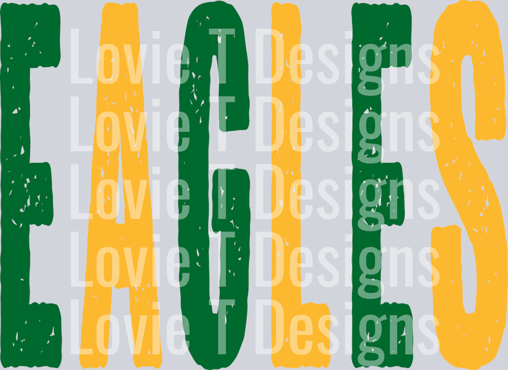 EAGLES KELLY GREEN AND YELLOW