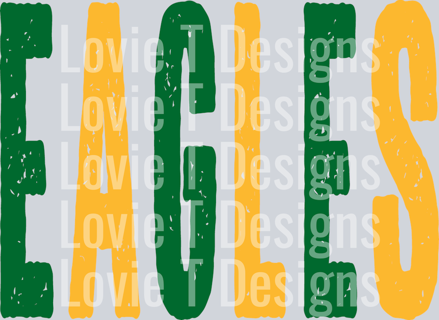 EAGLES KELLY GREEN AND YELLOW