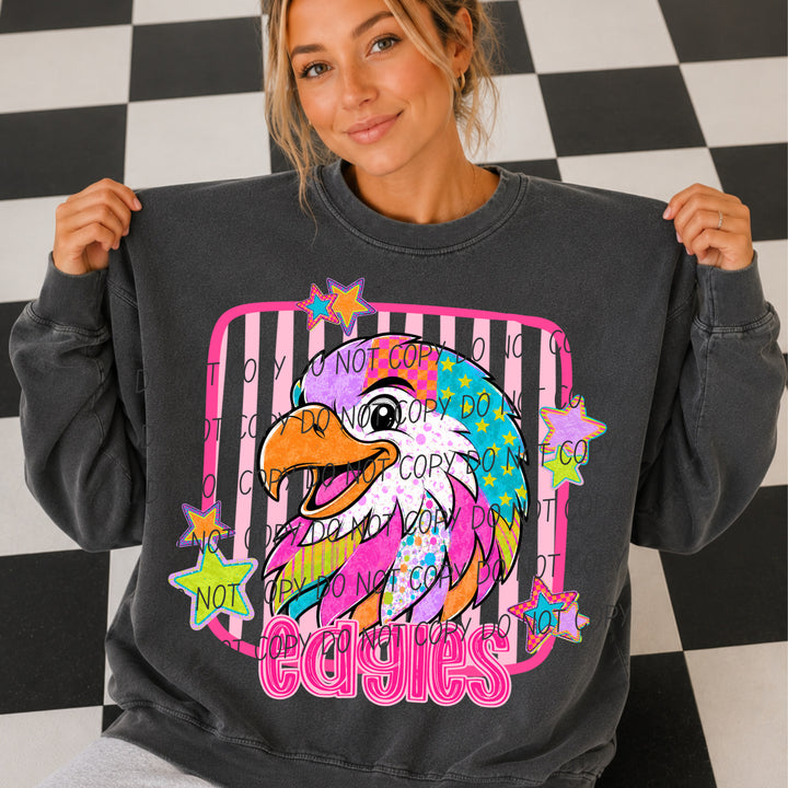 Eagles Funky Fresh mascot DTF transfer