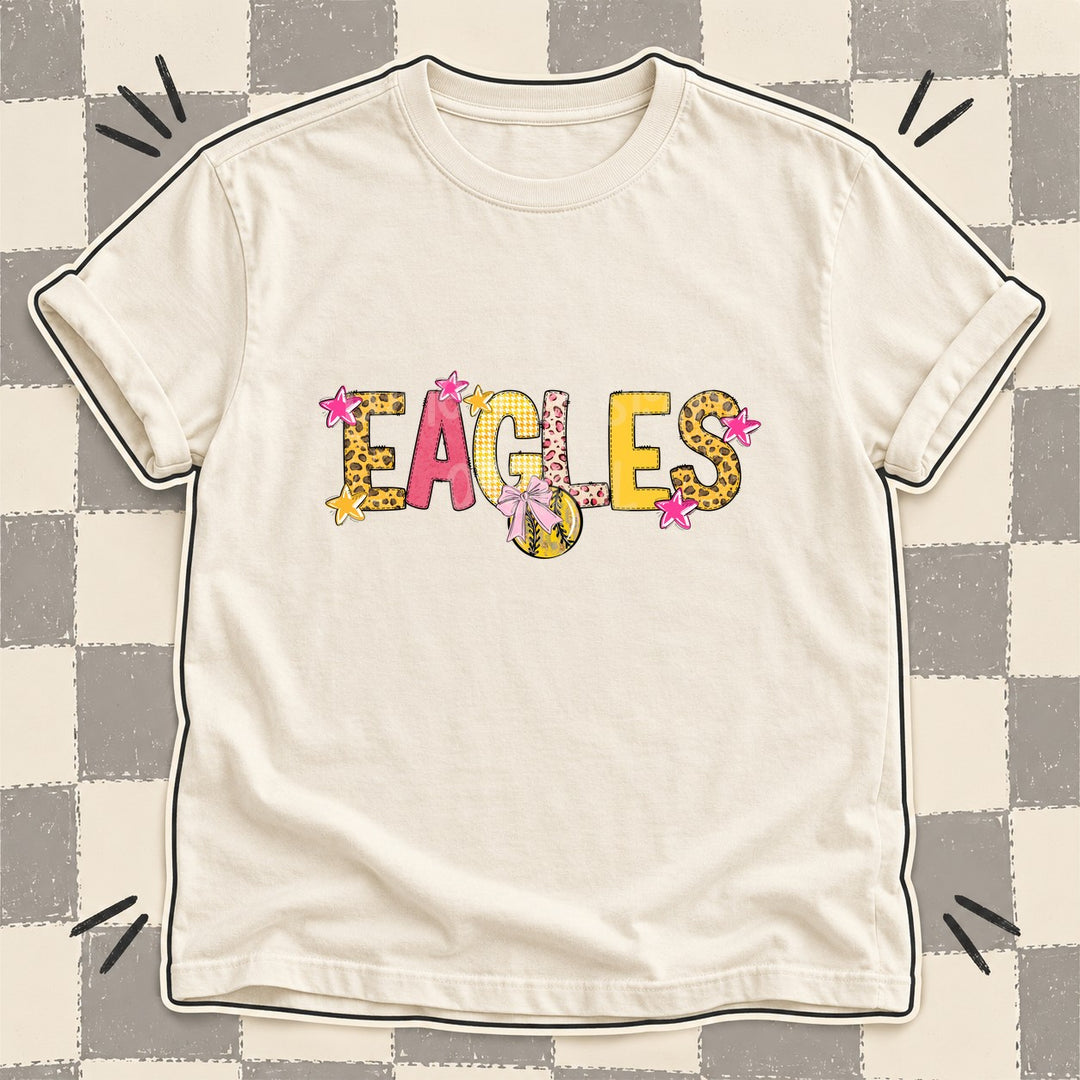 Eagles Mixed Doodle Softball Mascots – Sunshine Leopard DTF transfer mockup
