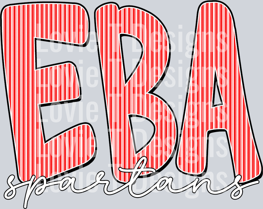 EBA SPARTANS RED SEERSUCKER