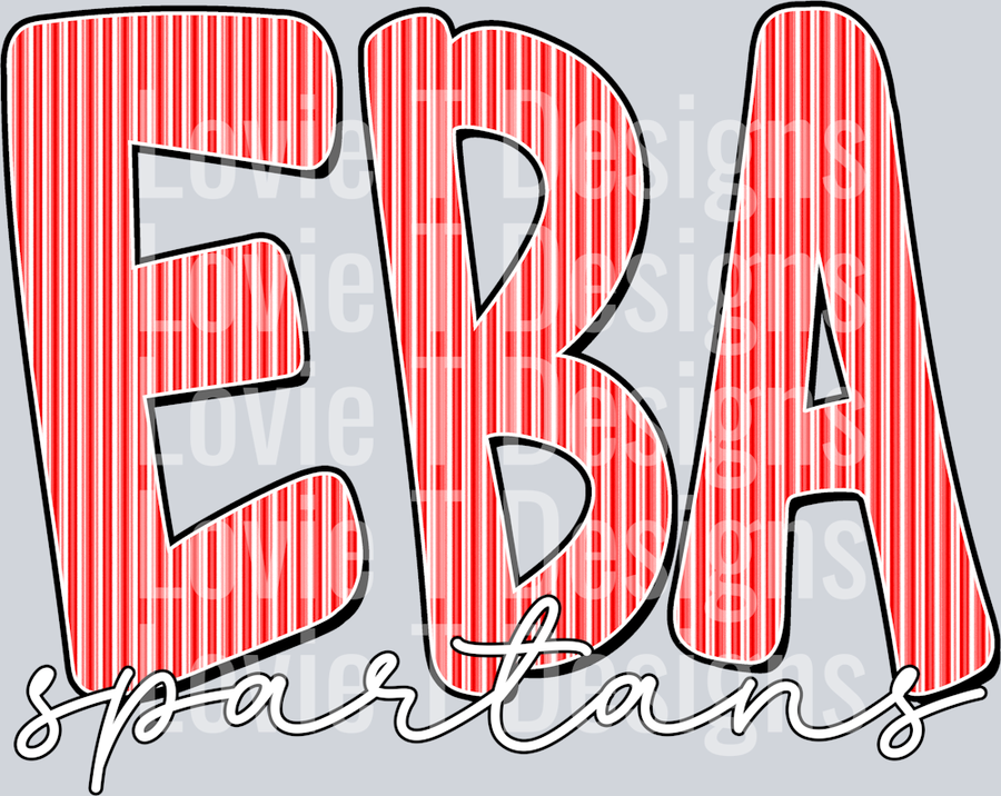 EBA SPARTANS RED SEERSUCKER
