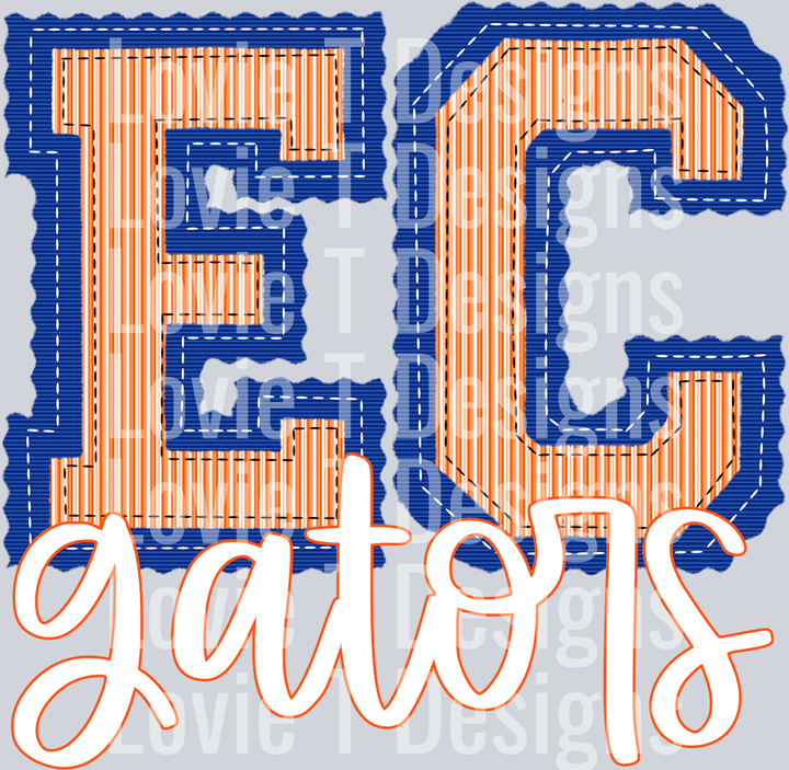 EC GATORS ROYAL BASE ORANGE TOP PREPSTER