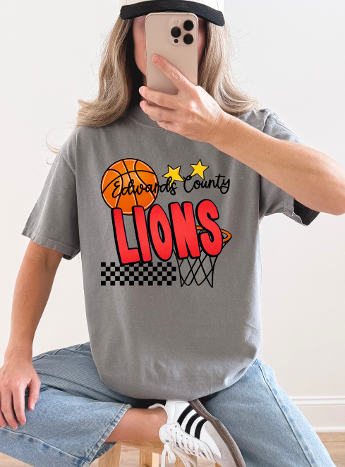EDWARDS COUNTY LIONS BASKETBALL WITH STARS