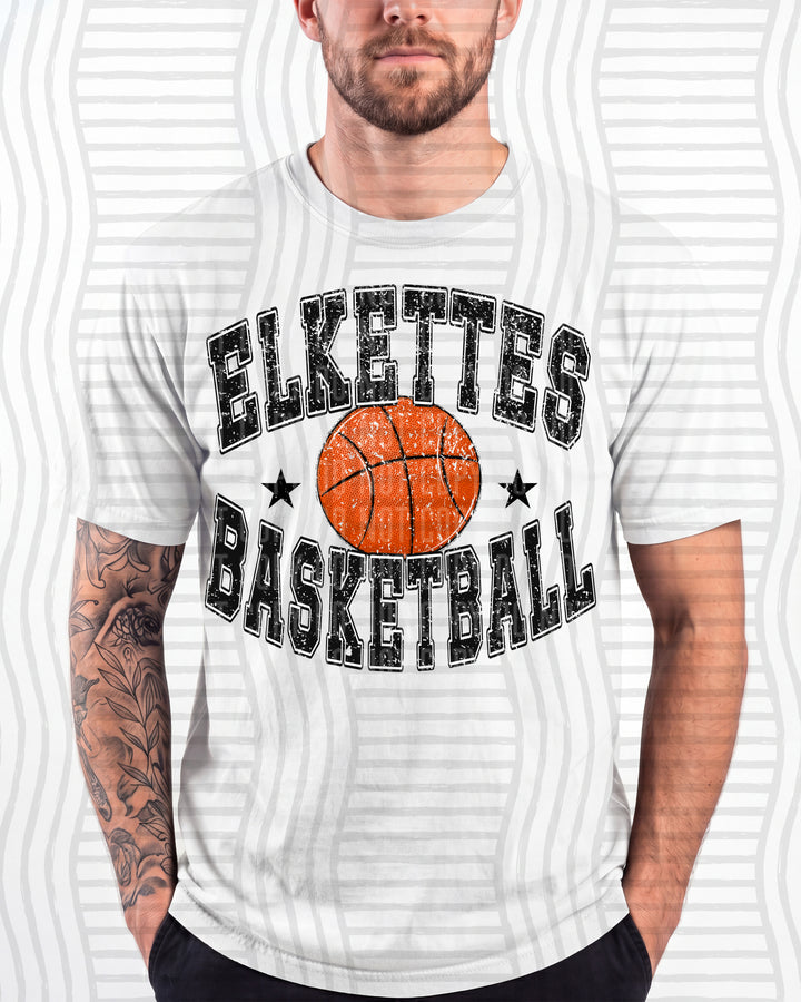 Elkettes Basketball Varsity Mascots DTF transfer