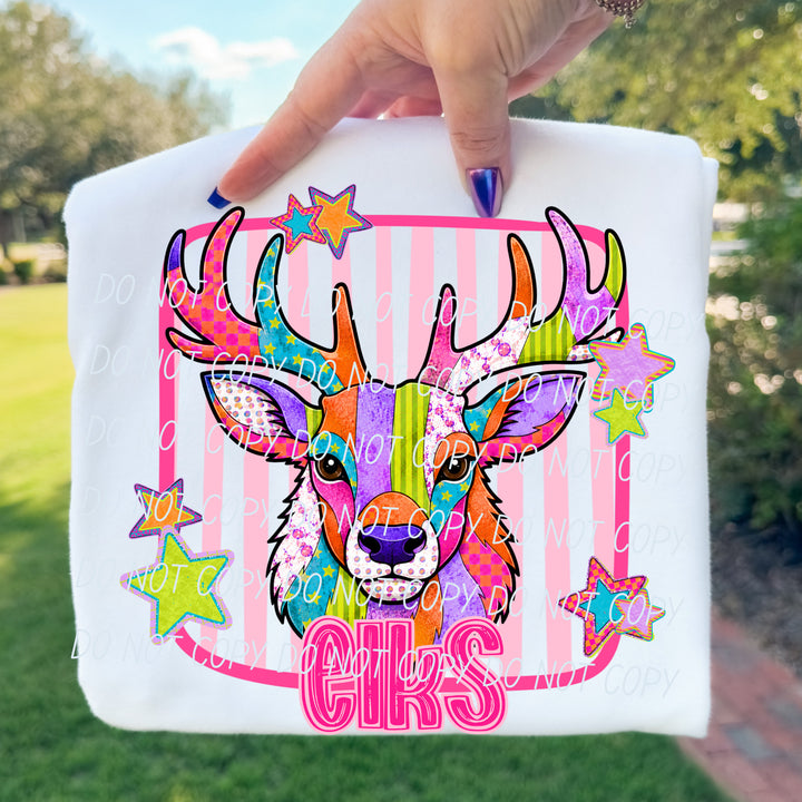 Elks Funky Fresh mascot DTF transfer