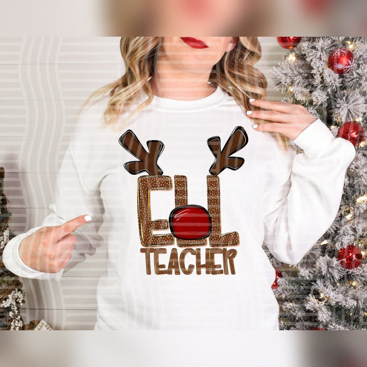 ELL Teacher Deer Antler School Staff DTF transfer