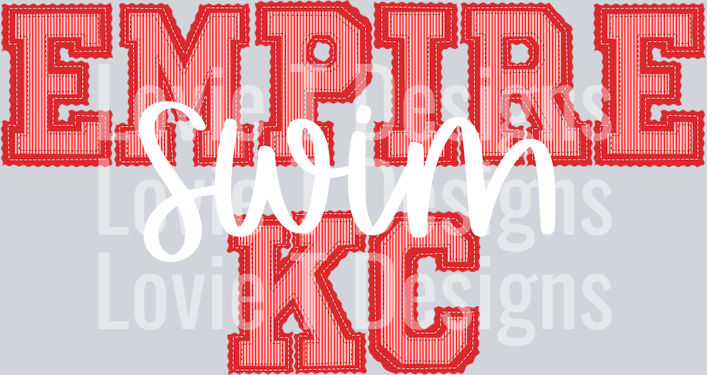 EMPIRE KC RED BASE BLACK TOP SWIM