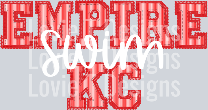 EMPIRE KC RED BASE BLACK TOP SWIM