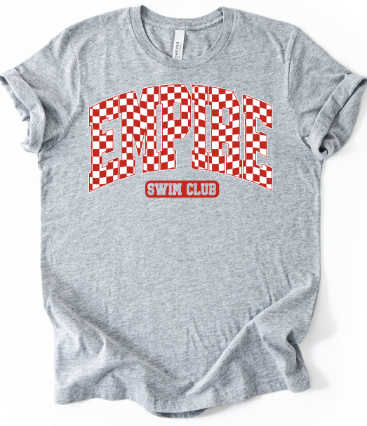 EMPIRE SWIM CLUB RED CHECKER