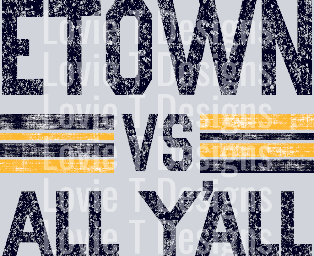 ETWON NAVY AND GOLD VS ALL YALL