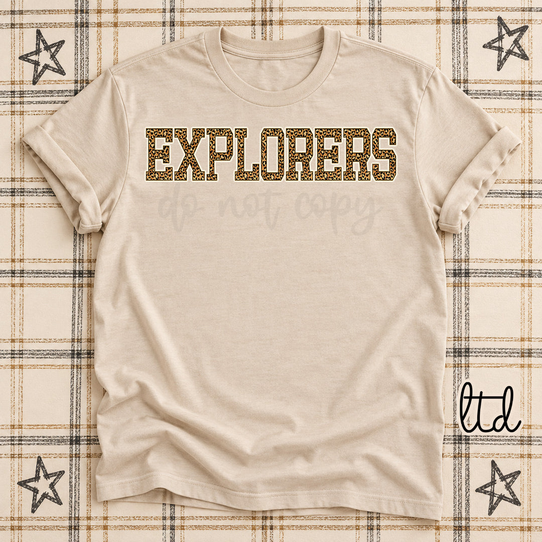Explorers Dark Leopard Mascots DTF transfer