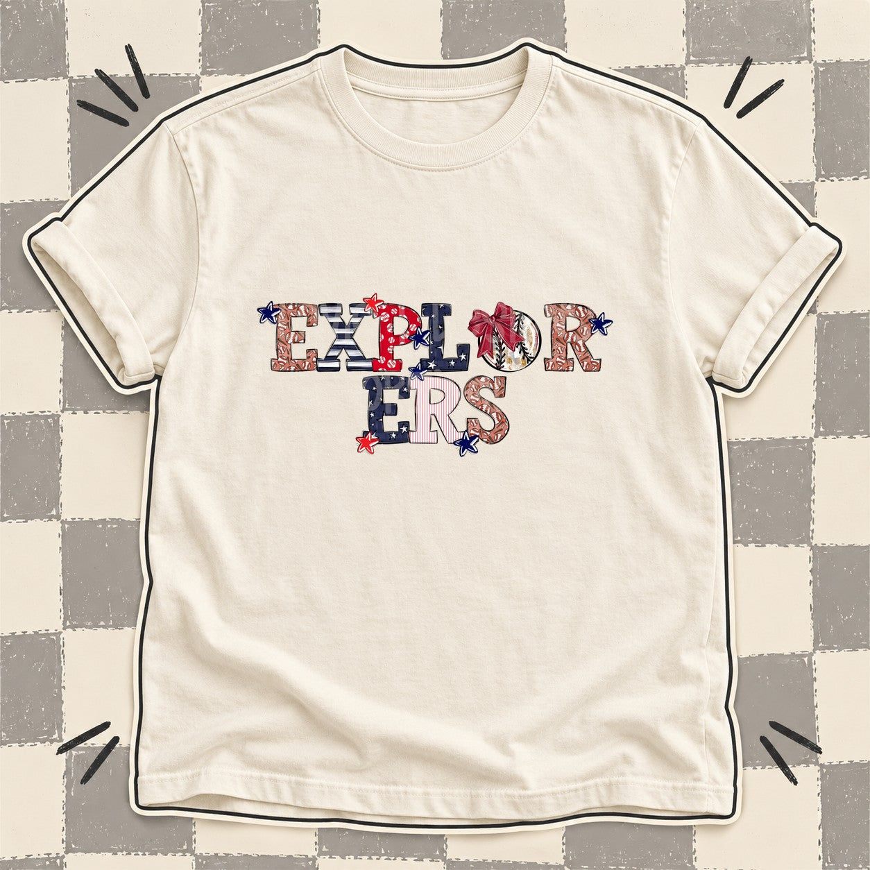 Mixed Doodle Baseball Mascots – Ballpark Classic Explorers design