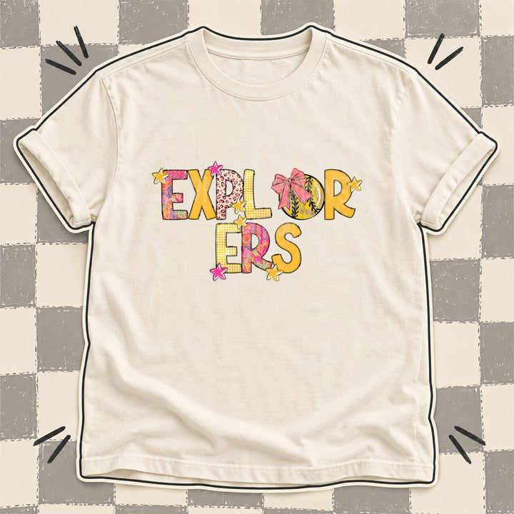 Explorers Mixed Doodle Softball Mascots – Softball Brights DTF transfer mockup