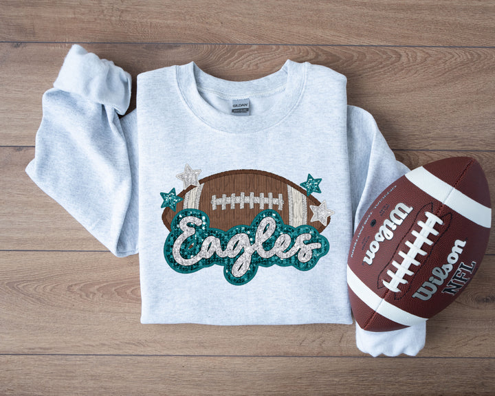EAGLES FOOTBALL FAUX APPLIQUE