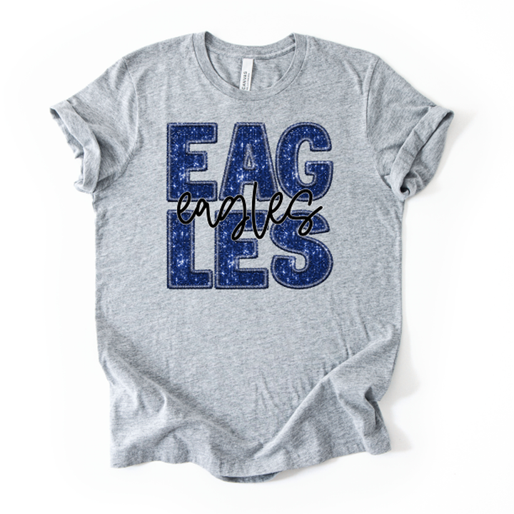 Eagles Royal Faux Sequin – DTF Transfer – product image