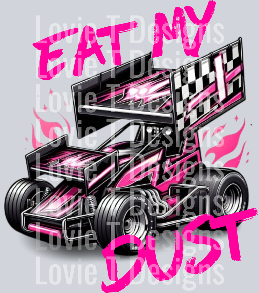 Eat my dust pink