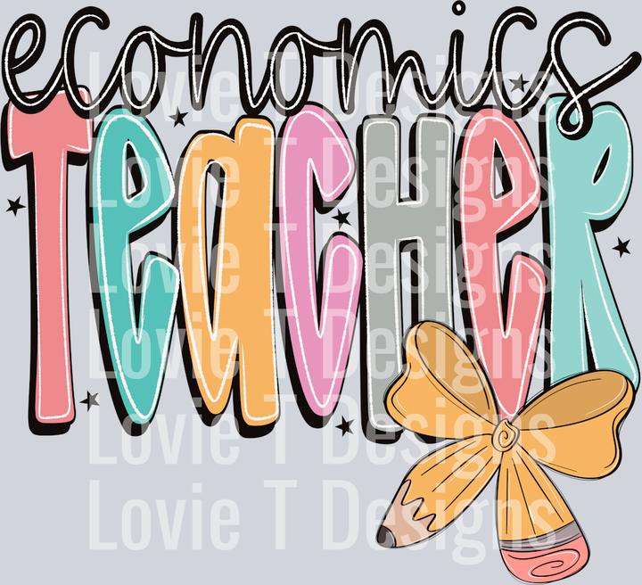 Economics Teacher  Doodle Bow