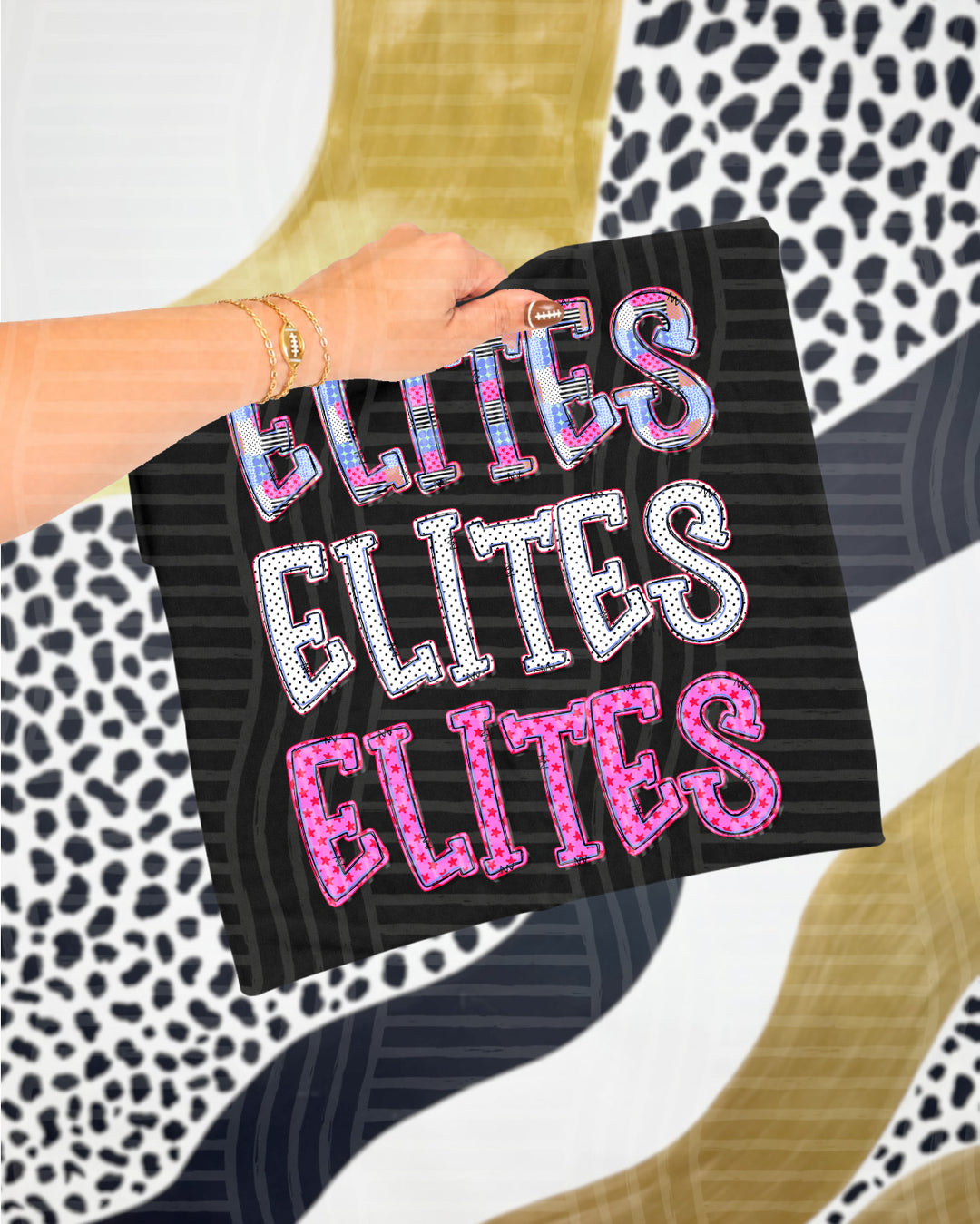 Elites Dolly Tri Stacked mascot DTF transfer