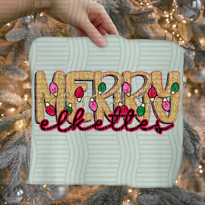 Elkettes Merry Lights Mascots DTF transfer